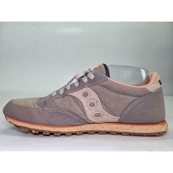 Saucony Jazz Men's Sneakers Size 9 Brown Gray Athletic Pro Vegan Running Shoes - Picture 4 of 16